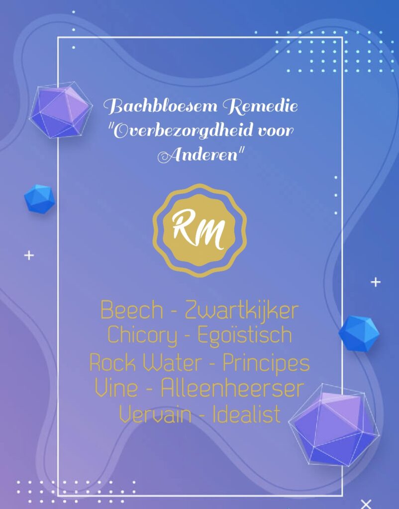 Remedie overbezorgdheid anderen praktijk raison manon bachbloesem